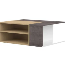Symbiosis Couchtisch Cleo - Beton/Eiche