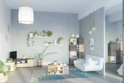 Symbiosis Couchtisch Cleo - Beton/Eiche