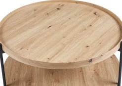 Rousseau Couchtisch Davina | Ø80 x 40 cm | Old Oak Design