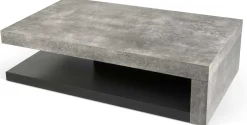 Temahome Couchtisch Delta mit Stauraum - Betonoptik