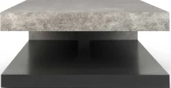 Temahome Couchtisch Delta mit Stauraum - Betonoptik