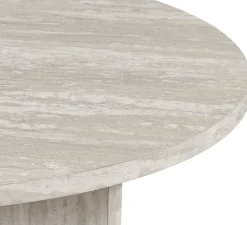 Rousseau Couchtisch Drasir - Ø90x42cm - Travertin