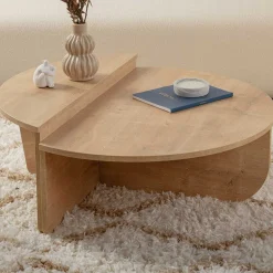 Emob Couchtische Orion - 60x90x30cm - 2er Set - Eiche Dekor