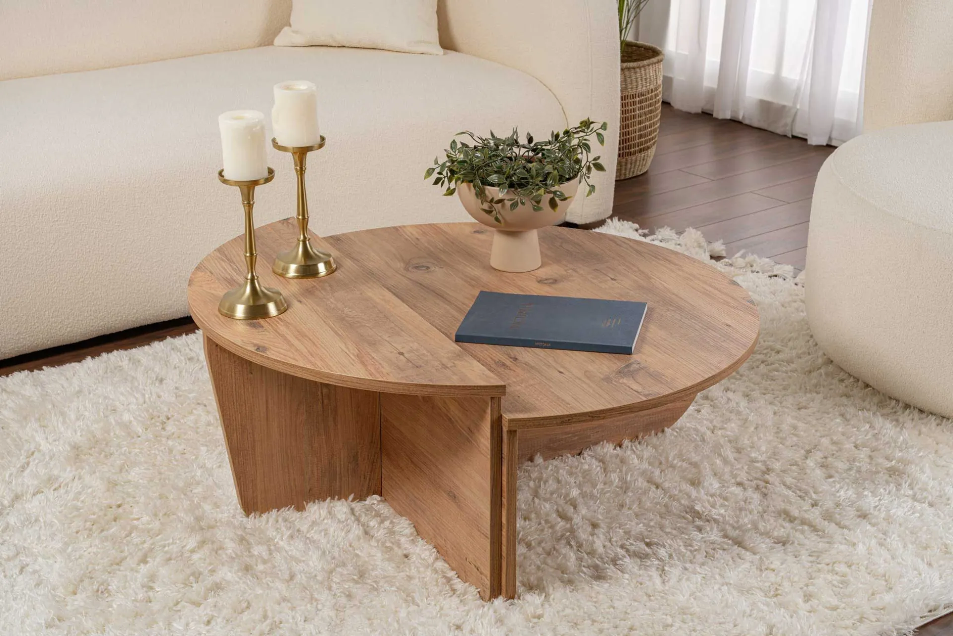 Emob Couchtische Orion - 60x90x30cm - 2er Set - Atlantikkiefer