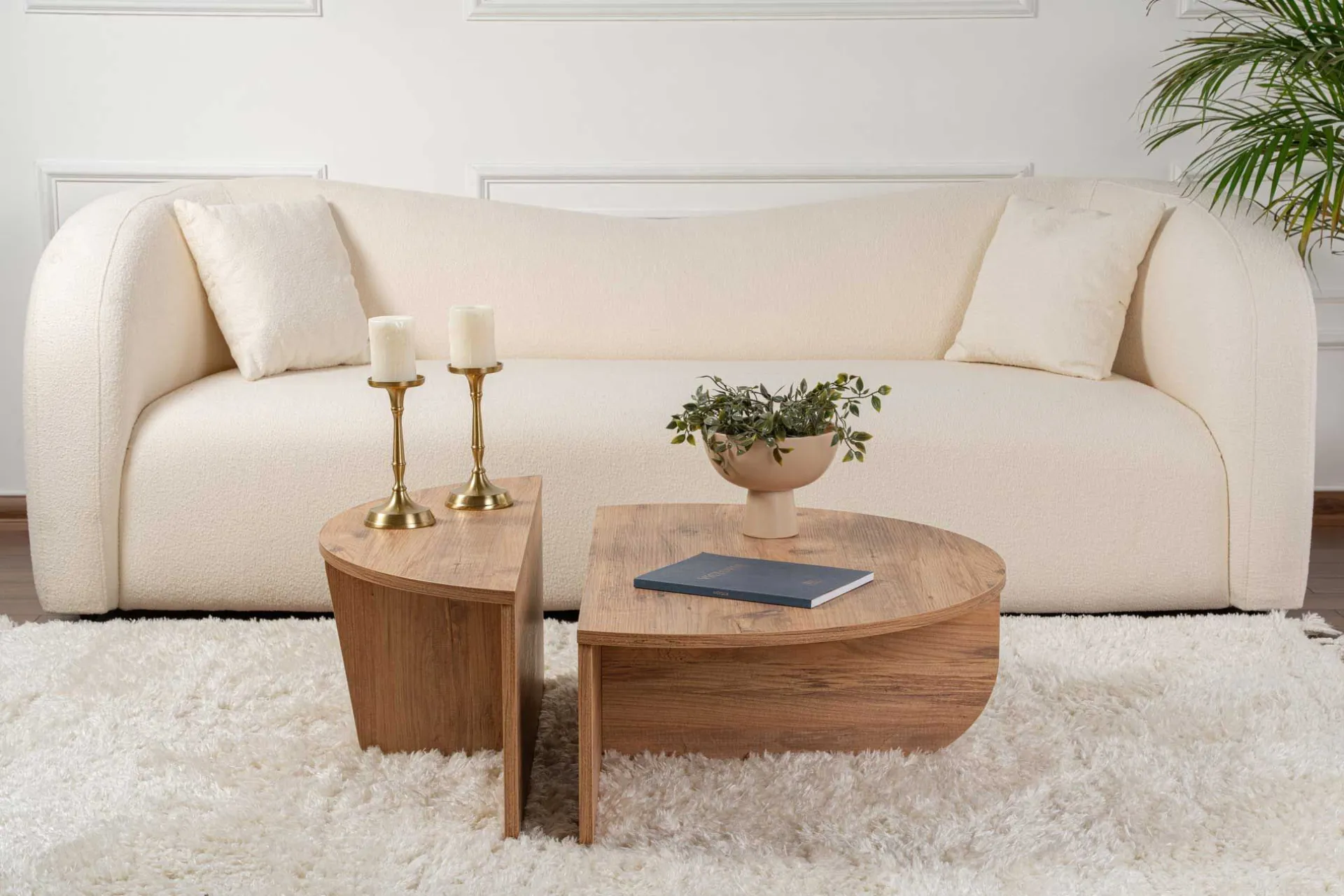 Emob Couchtische Orion - 60x90x30cm - 2er Set - Atlantikkiefer