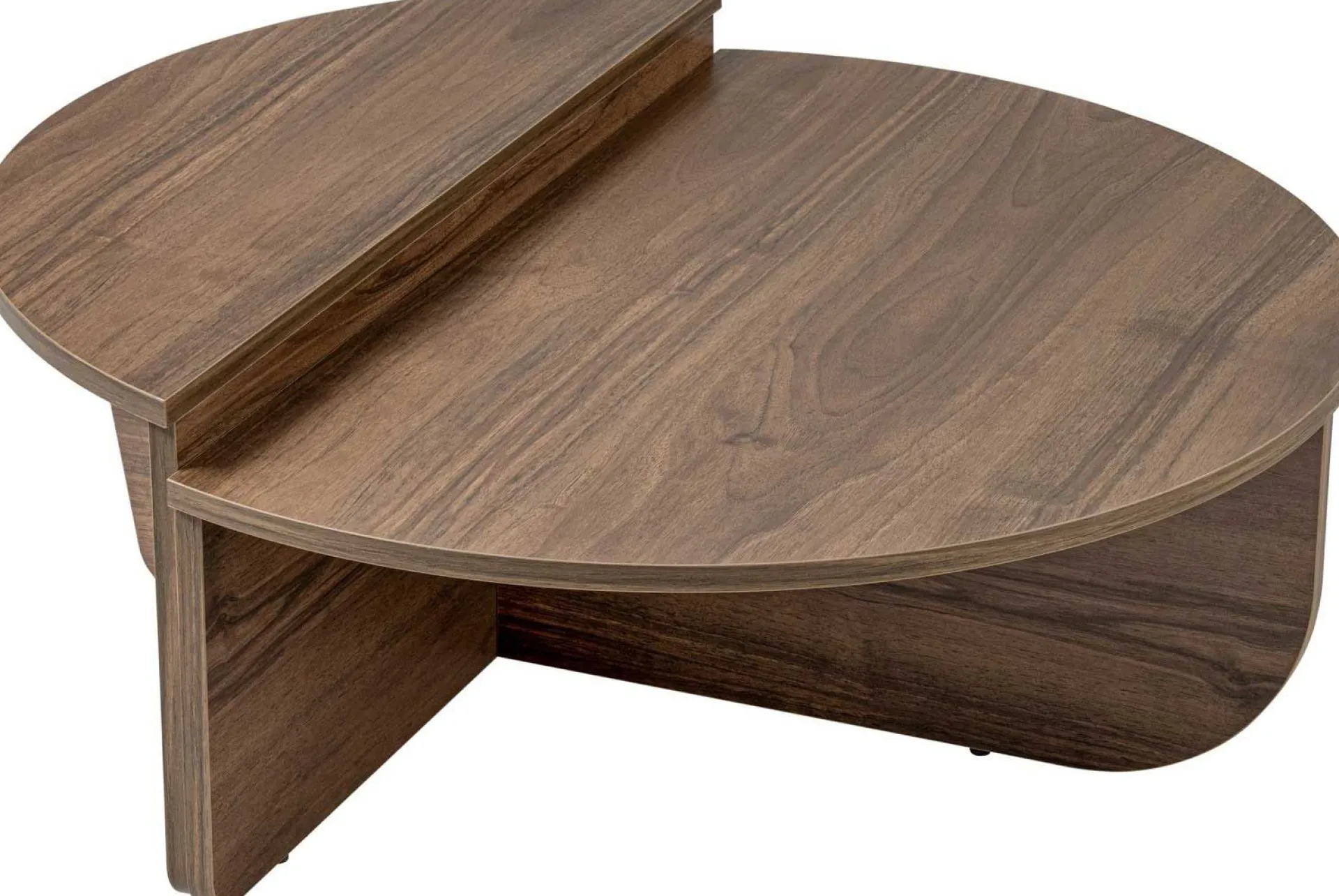 Emob Couchtische Orion - 60x90x30cm - 2er Set - Dekor Nussbaum