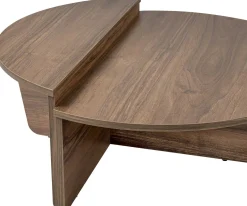 Emob Couchtische Orion - 60x90x30cm - 2er Set - Dekor Nussbaum