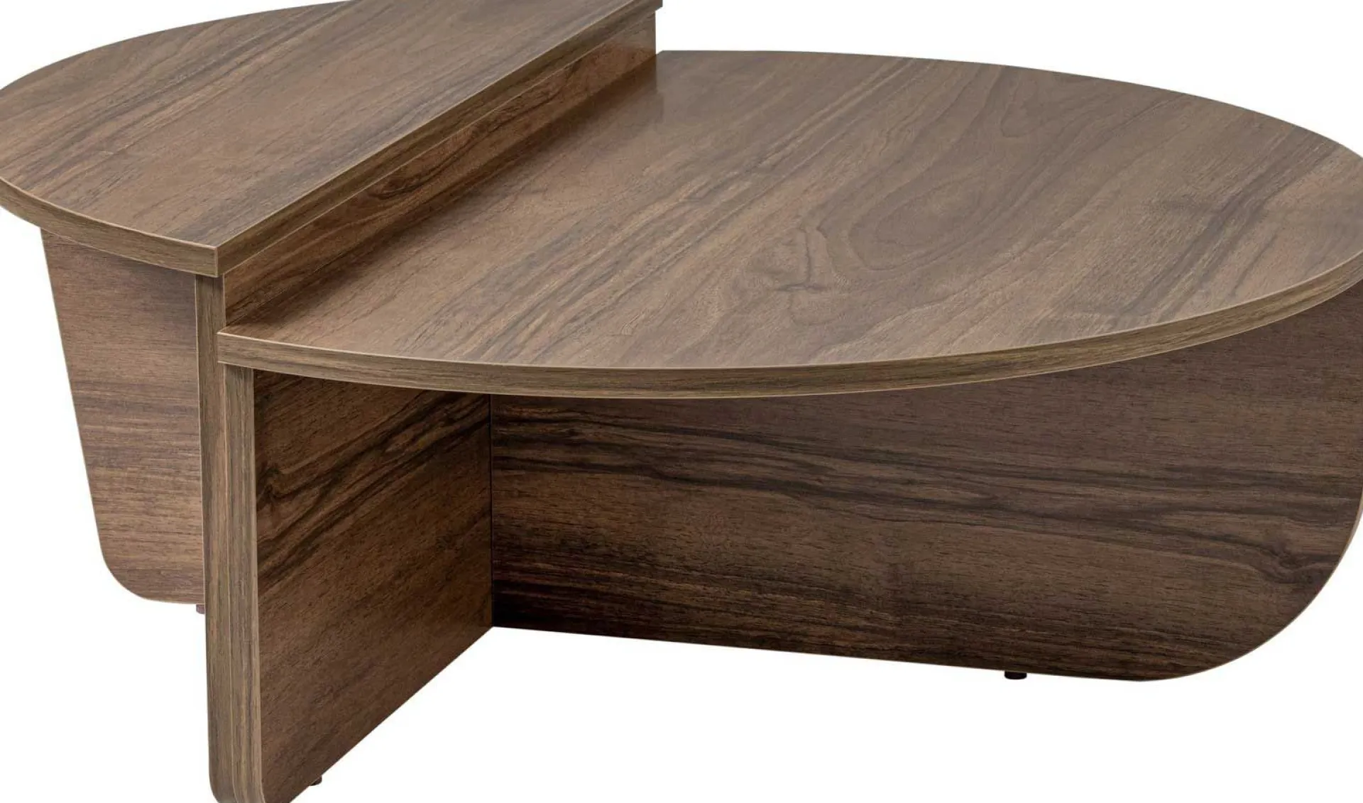Emob Couchtische Orion - 60x90x30cm - 2er Set - Dekor Nussbaum