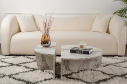 Emob Couchtische Orion - 60x90x30cm - Satz von 2 - Marmor