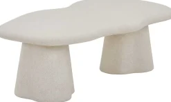 Rousseau Couchtisch Faro - 130x70x40cm - Zementfarbe -