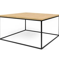 Temahome Couchtisch Gleam 75x75 - Eiche/Stahl
