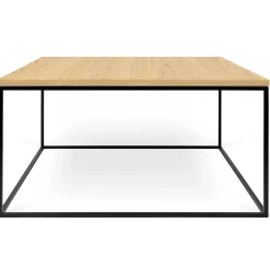 Temahome Couchtisch Gleam 75x75 - Eiche/Stahl