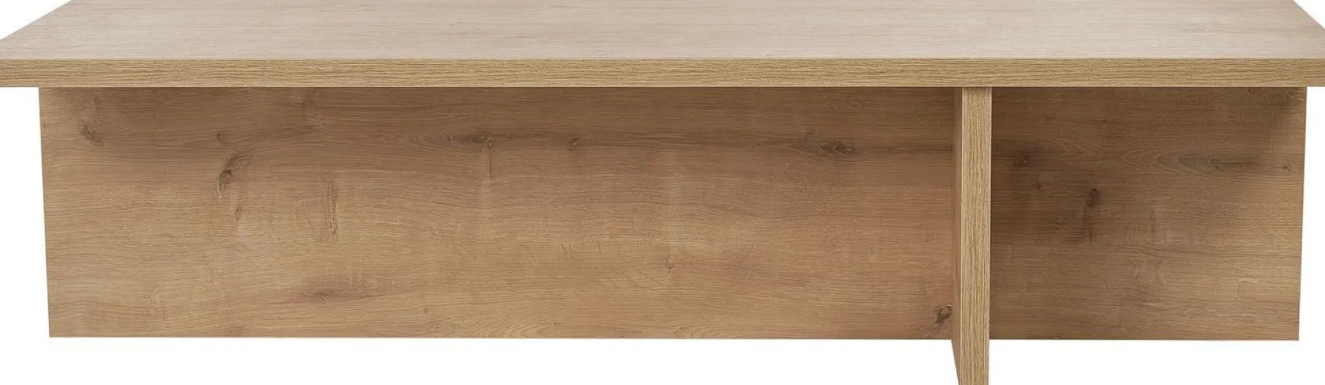Emob Couchtisch Harbor - 100% MELAMINE - Saphireiche - 30 x 45 x 120 cm
