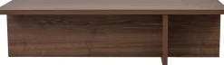 Emob Couchtisch Harbor - 100% MELAMINE - Walnuss - 30 x 45 x 120 cm