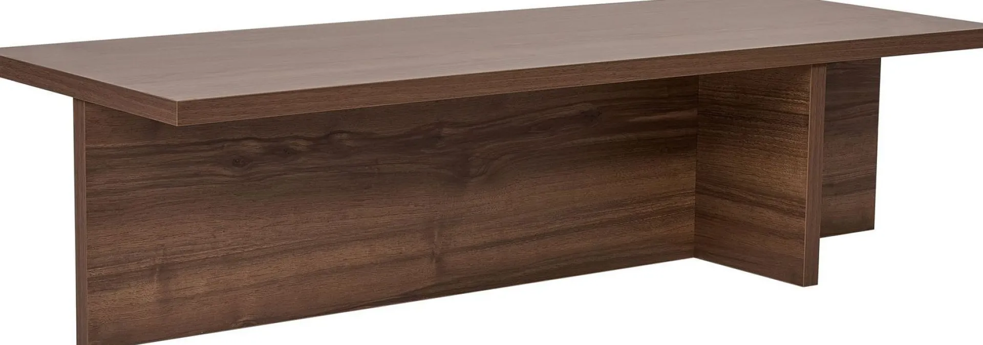 Emob Couchtisch Harbor - 100% MELAMINE - Walnuss - 30 x 45 x 120 cm