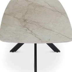 Rousseau Couchtisch Helios - 130x70x45cm - Dänisch oval - Marmor