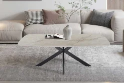 Rousseau Couchtisch Helios - 130x70x45cm - Dänisch oval - Marmor