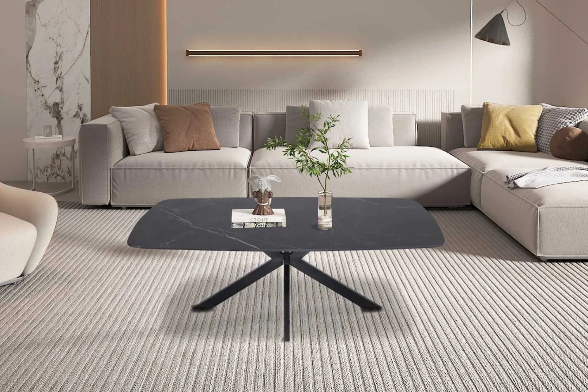 Rousseau Couchtisch Helios | 130 x 70 x 45 cm |