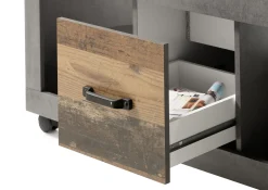 Emob Couchtisch Indus 115cm mit 2 Schubladen - Beton