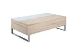 Emob Couchtisch Izzy 110cm - Eiche/Weiß