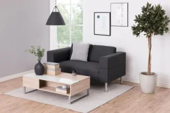 Emob Couchtisch Izzy 110cm - Eiche/Weiß