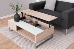 Emob Couchtisch Izzy 110cm - Eiche/Weiß