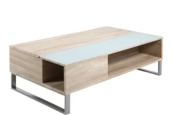 Emob Couchtisch Izzy 110cm - Eiche/Weiß