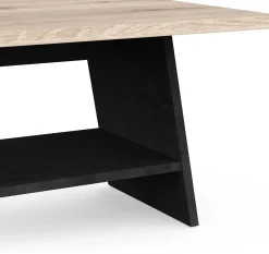 CBA Couchtisch Jacynthe - 91x45x34cm - Eiche Dekor/Betonoptik