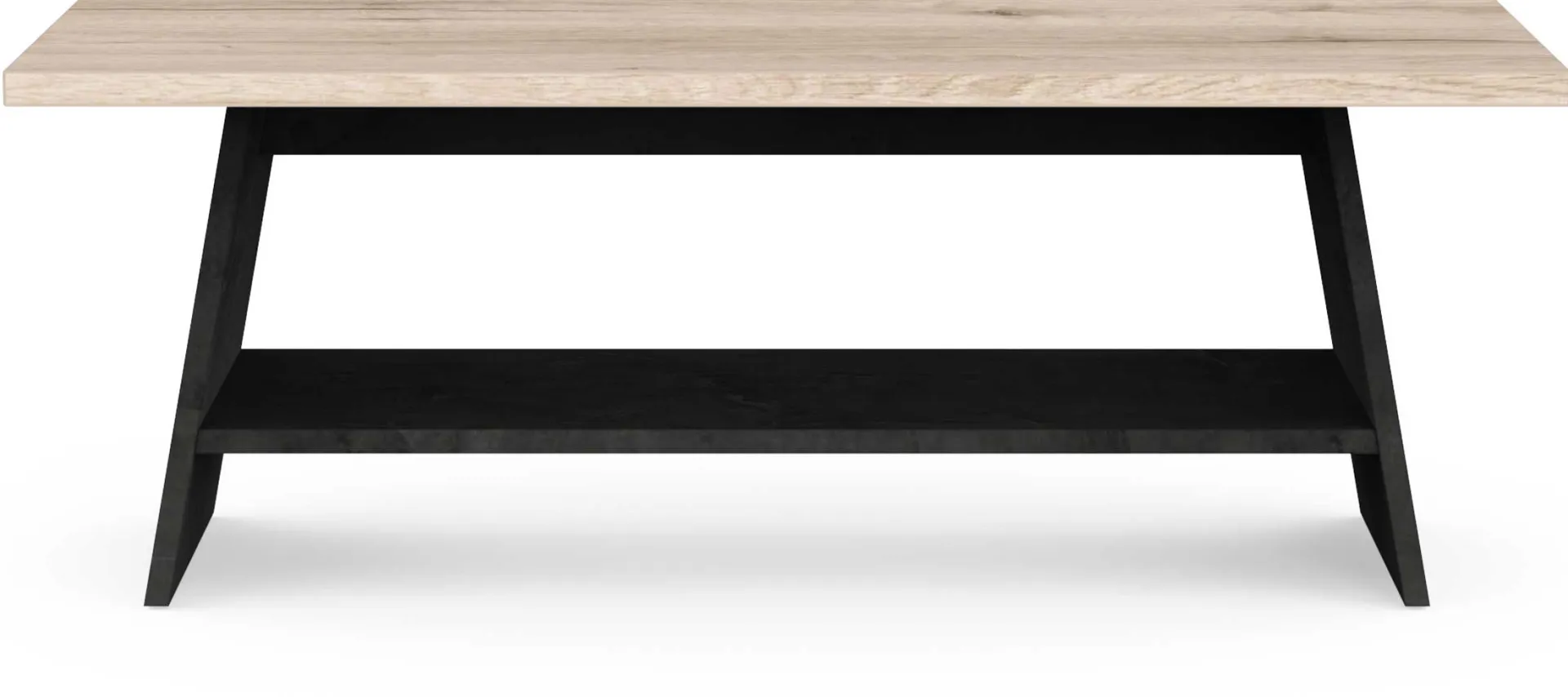 CBA Couchtisch Jacynthe - 91x45x34cm - Eiche Dekor/Betonoptik