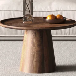 Rousseau Couchtisch Juliana | Ø65 x 40 cm | Mangoholz