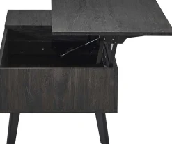 Rousseau Couchtisch Justine - 120x60x45cm - verstellbar - mit Ablage - dunkel