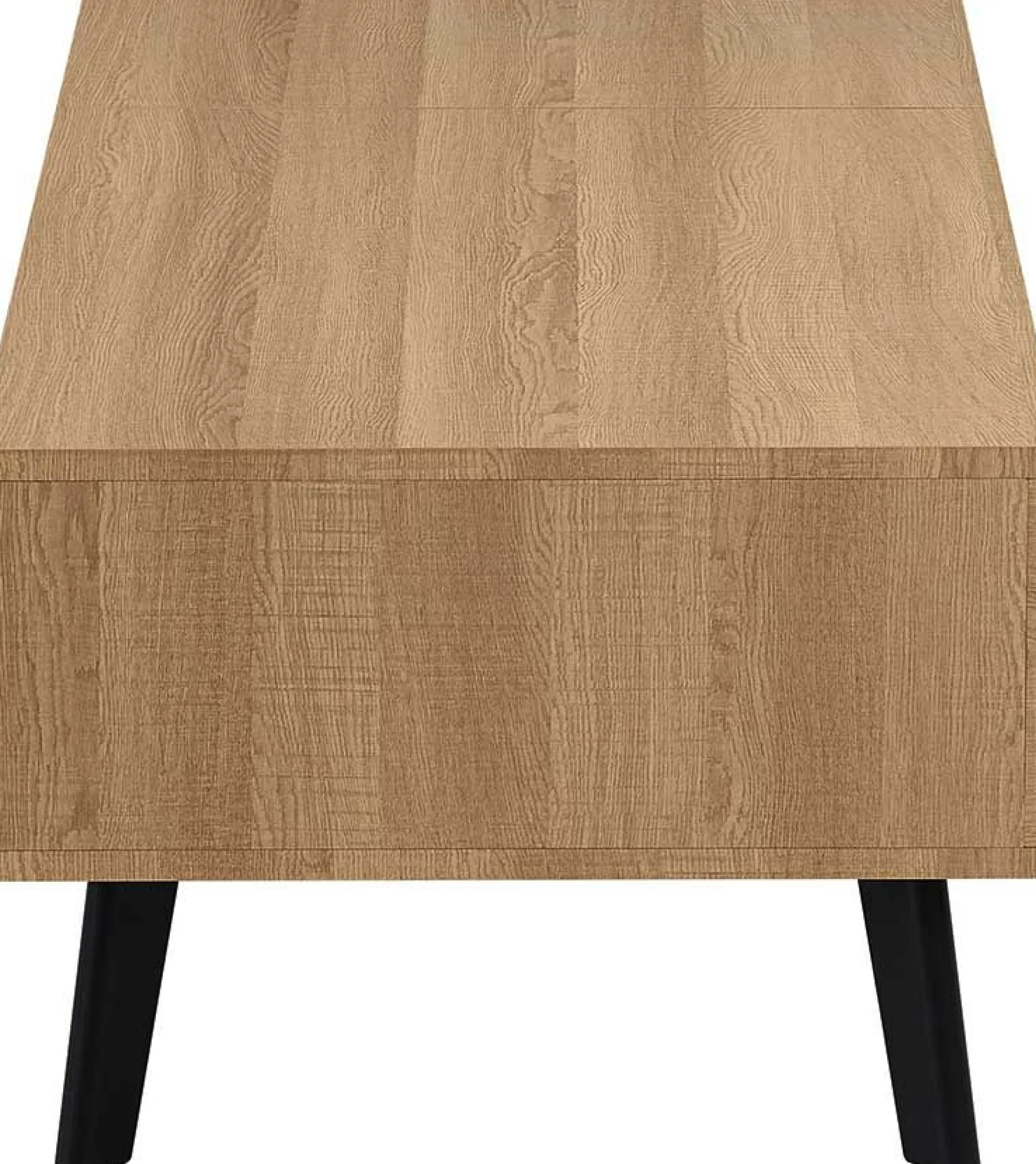 Rousseau Couchtisch Justine - 120x60x45cm - verstellbar - mit Ablage - Eiche Dekor