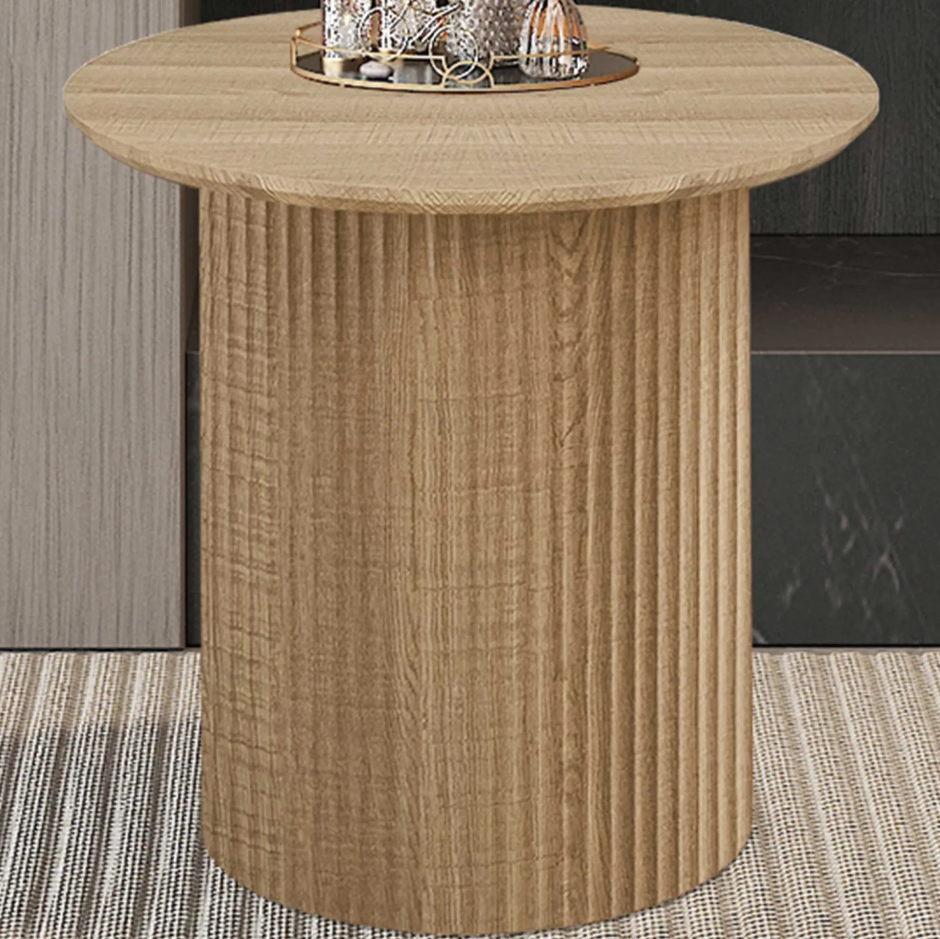 Rousseau Couchtisch Lagos - Ø50x46cm - Eiche Dekor