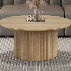 Rousseau Couchtisch Lagos - Ø80x38cm - Eiche Dekor