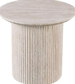 Rousseau Couchtisch Lagos - Ø50x46cm - Travertin