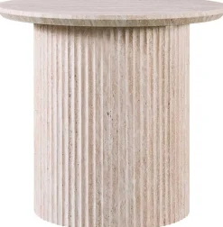 Rousseau Couchtisch Lagos - Ø50x46cm - Travertin