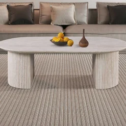 Rousseau Couchtisch Lagos - 120x70x38cm - Travertin