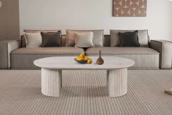 Rousseau Couchtisch Lagos - 120x70x38cm - Travertin