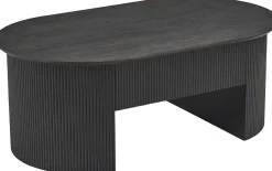 Rousseau Couchtisch Lagos - 120x70x45cm - verstellbar - mit Ablage - dunkel