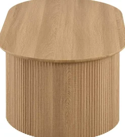 Rousseau Couchtisch Lagos - 120x70x45cm - verstellbar - mit Ablage - Eiche Dekor