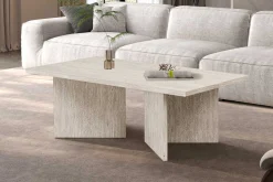 Rousseau Couchtisch Litar - 125x65x42cm - Travertin
