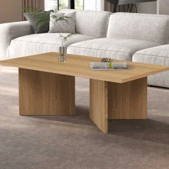 Rousseau Couchtisch Litar - 125x65x42cm - Eiche Dekor