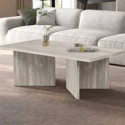 Rousseau Couchtisch Litar - 125x65x42cm - Travertin