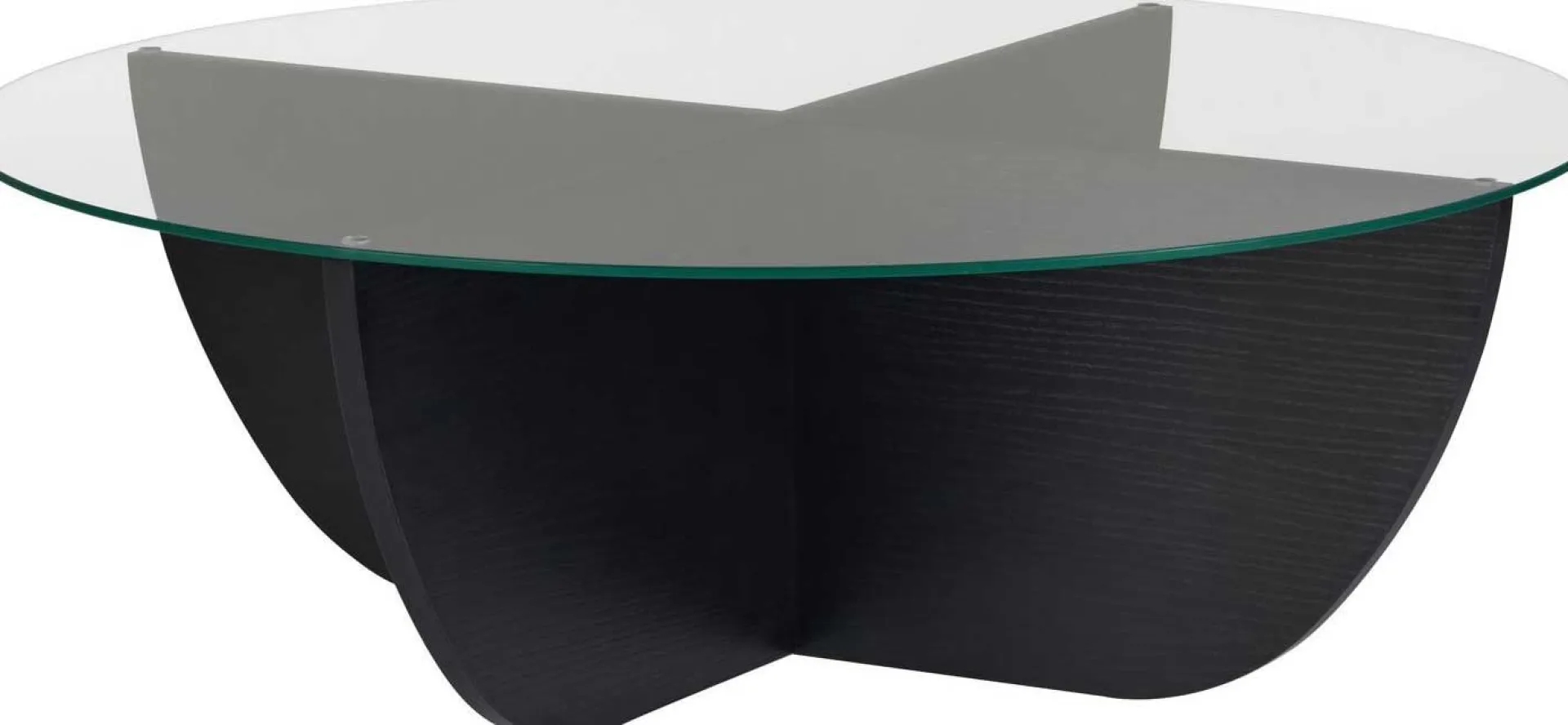Emob Couchtisch Liya - 100% TEMPERED GLASS - Holz - 30 x 90 x 90 cm