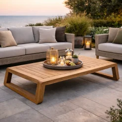 Gescova Couchtisch London - Teakholz - 140x80cm -