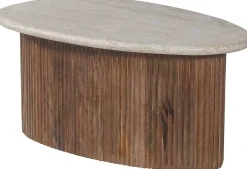 Rousseau Couchtisch Louis | 90 x 55 x 40 cm | Travertin