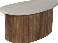 Rousseau Couchtisch Louis | 90 x 55 x 40 cm | Travertin