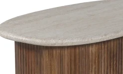 Rousseau Couchtisch Louis | 90 x 55 x 40 cm | Travertin