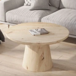 Rousseau Couchtisch Lukas | Ø80 x 45 cm | Old Oak Design