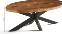 Rousseau Couchtisch Madeira | 130 x 70 x 45 | Mangolienholz-Design